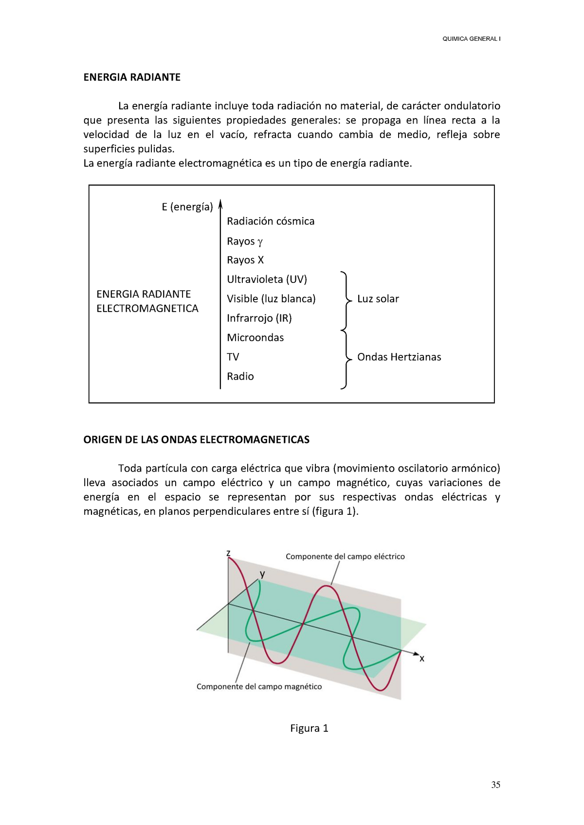 T3 Energía Radiante Teoría Quimica General I Energia Radiante La Energía Radiante Incluye 4716