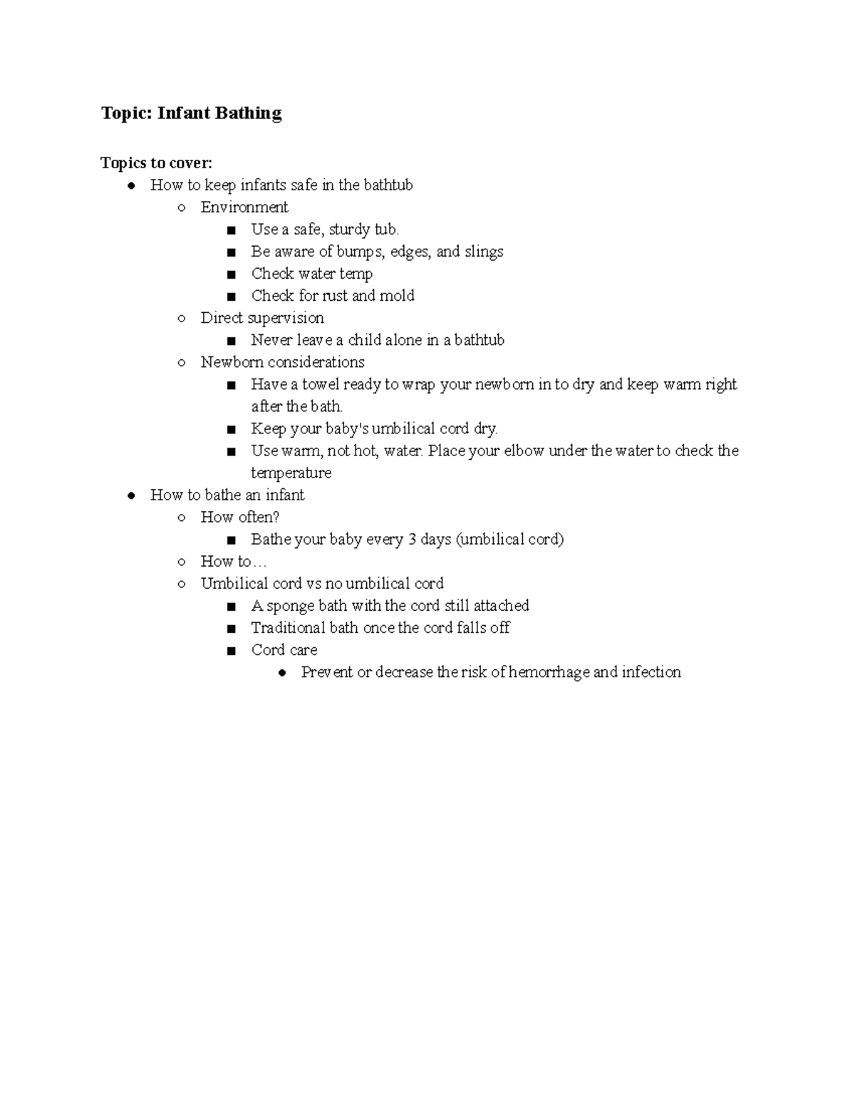 teaching-plan-for-infographic-topic-infant-bathing-topics-to-cover