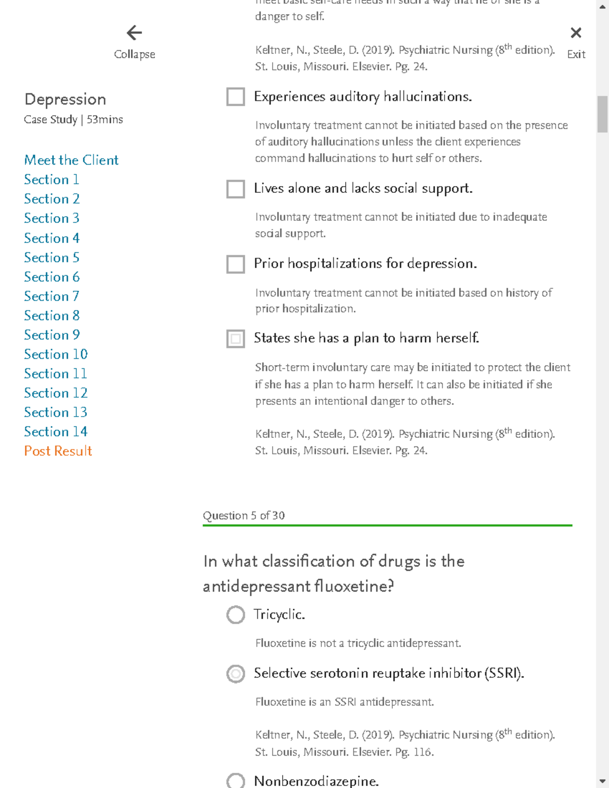 depression hesi case study quizlet