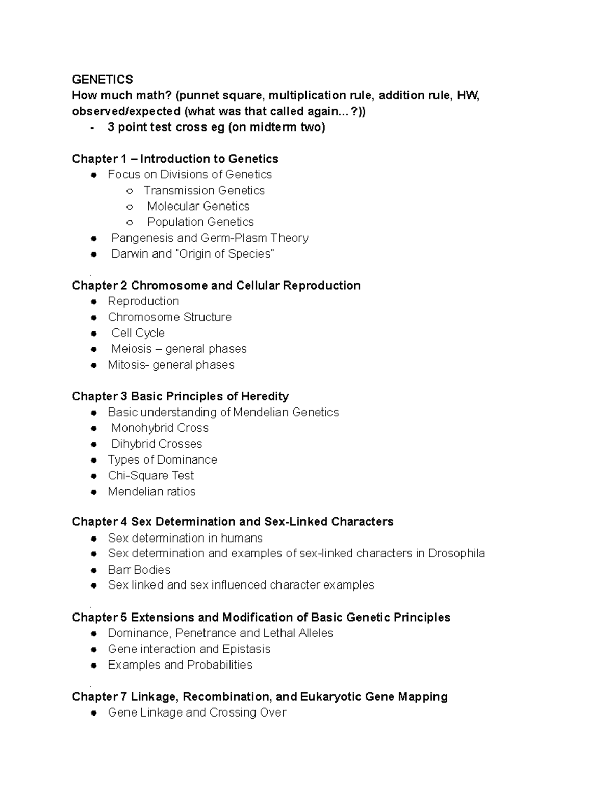 Bio study guide - Lecture notes whole semester notes - Warning: TT ...