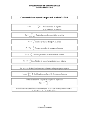 Teor A De Colas Tabla De Contenido Teoria De Colas O Linea De Studocu