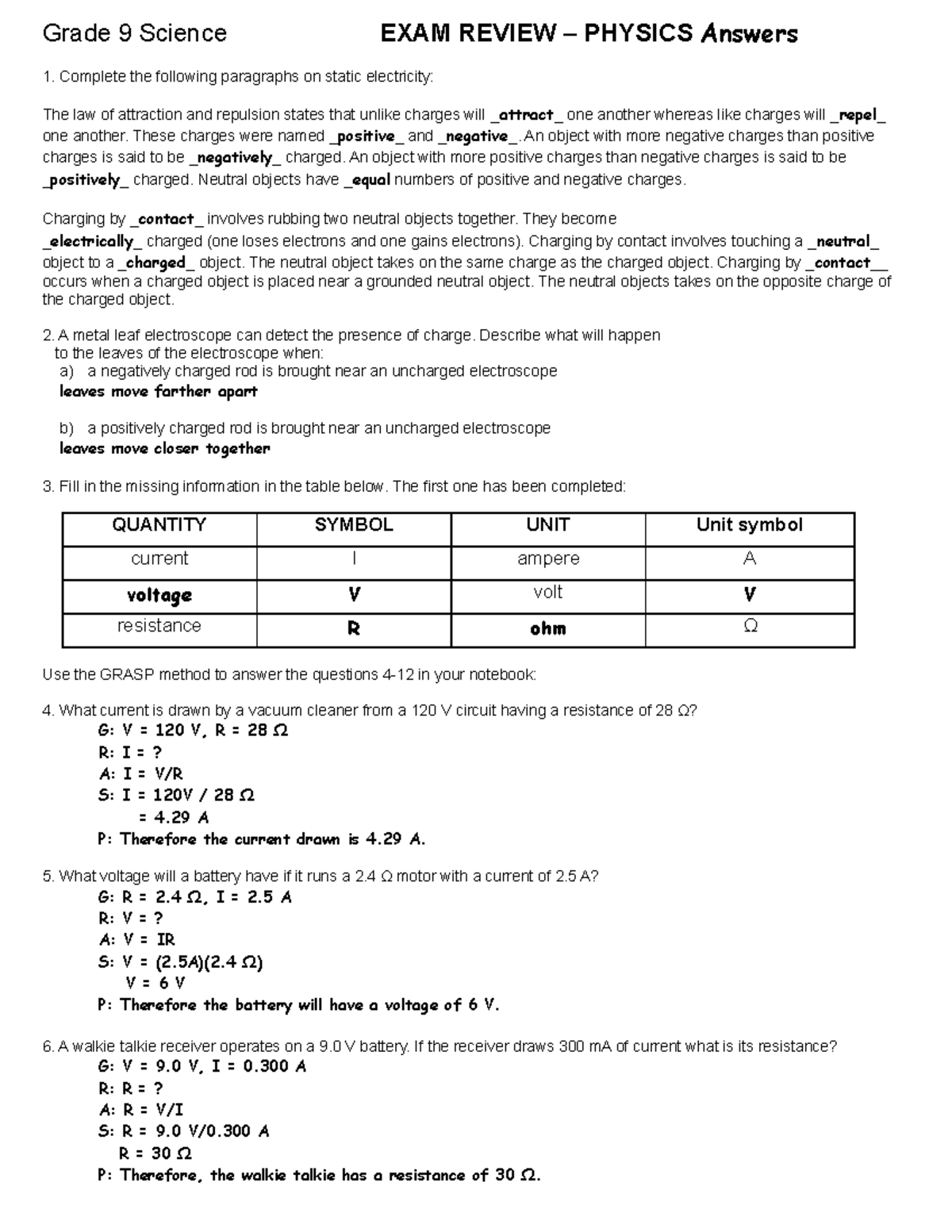 mhr exercise and homework book answers grade 9