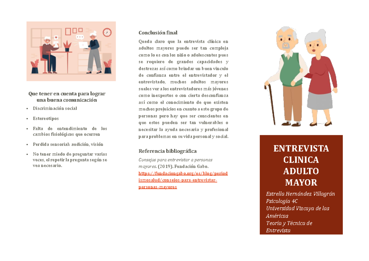 Entrevista clinica en adultos mayores - Teoría y técnica de la