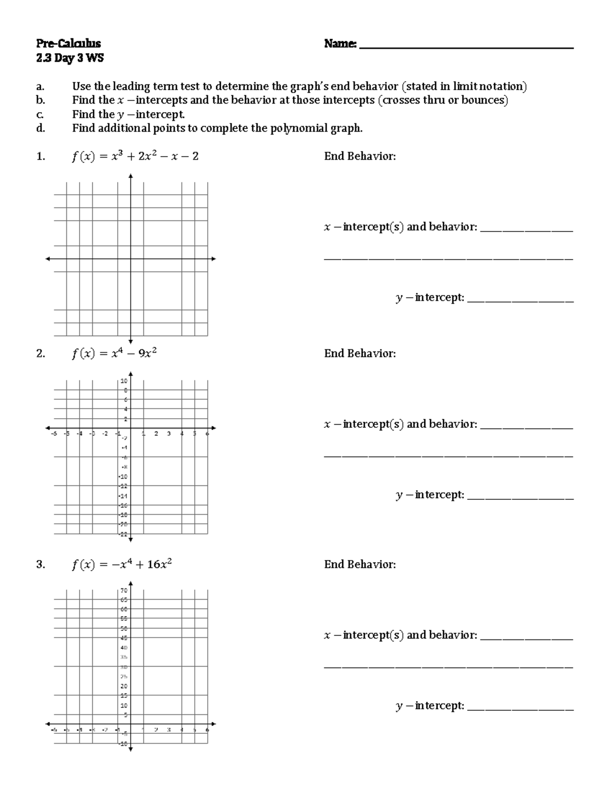 2.3 day 3 - notes - Pre-Calculus Name ...