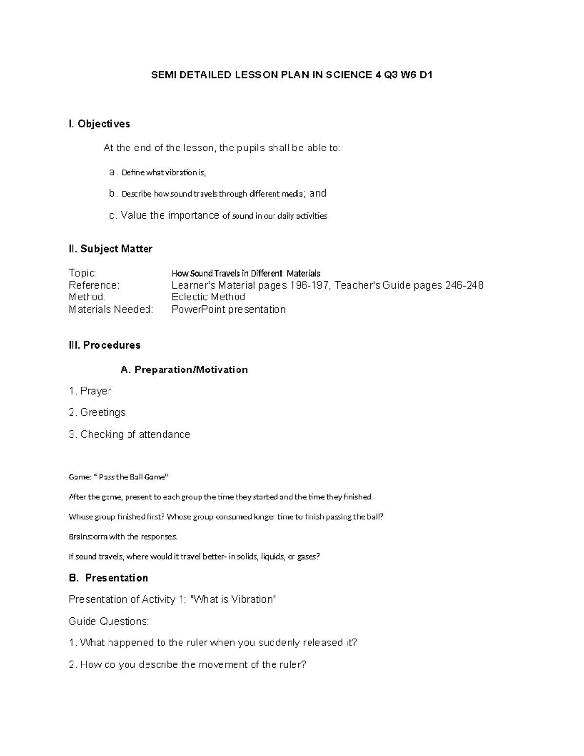 SDLP-in- Science 4Q3W6D1 Final - SEMI DETAILED LESSON PLAN IN SCIENCE 4 ...