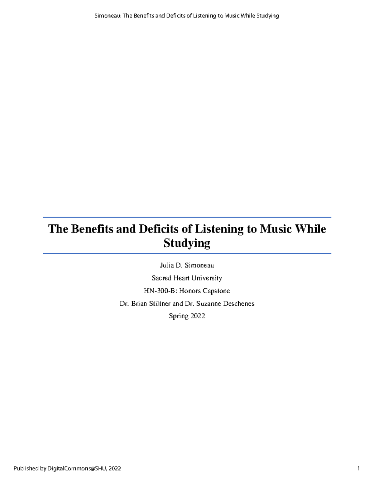 The Benefits and Deficits of Listening to Music While Studying ...