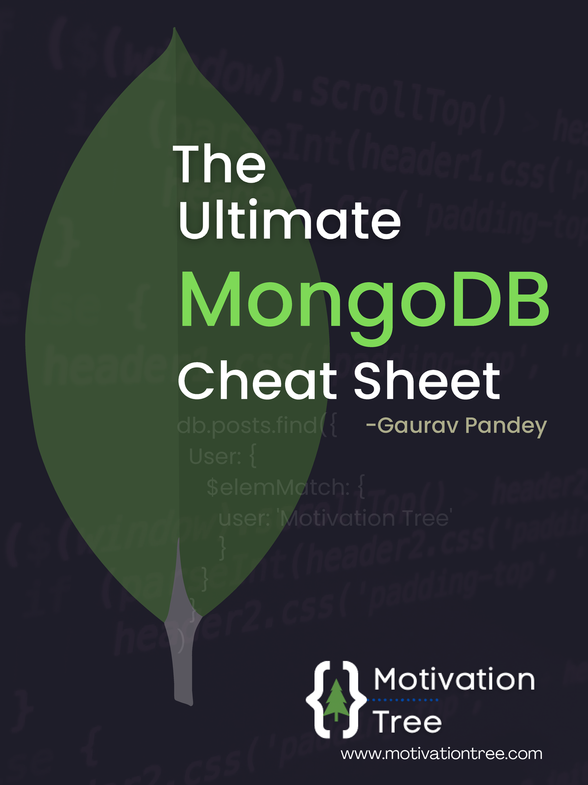 The Ultimate Mongo Db Cheatsheet - MongoDB Cheat Sheet motivationtree ...
