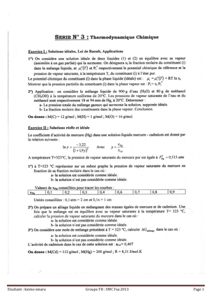 6- Tableau De Dépl - Cours Thermochimie - Paramètre Sens De Déplacement ...