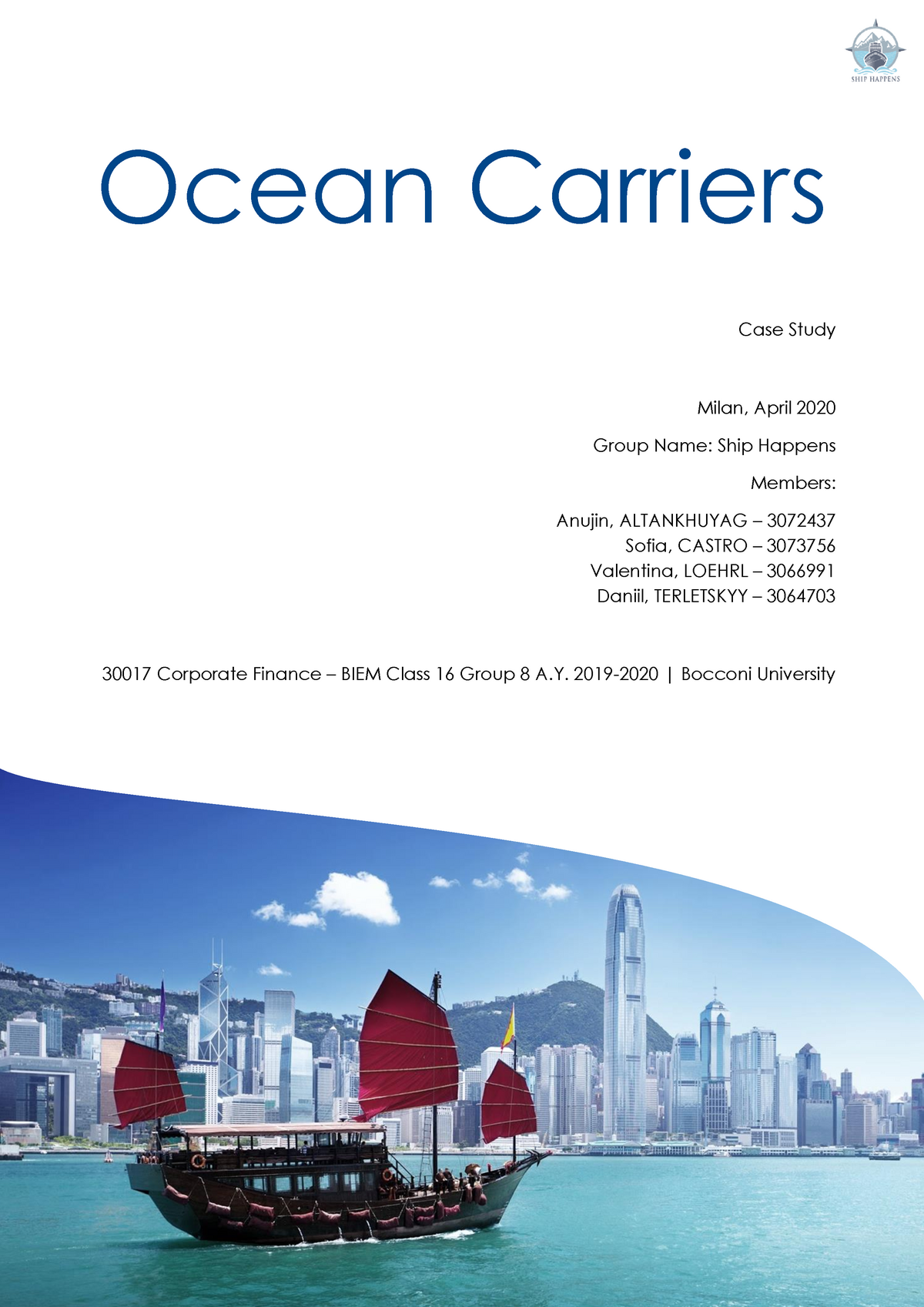 ocean carriers case study solution