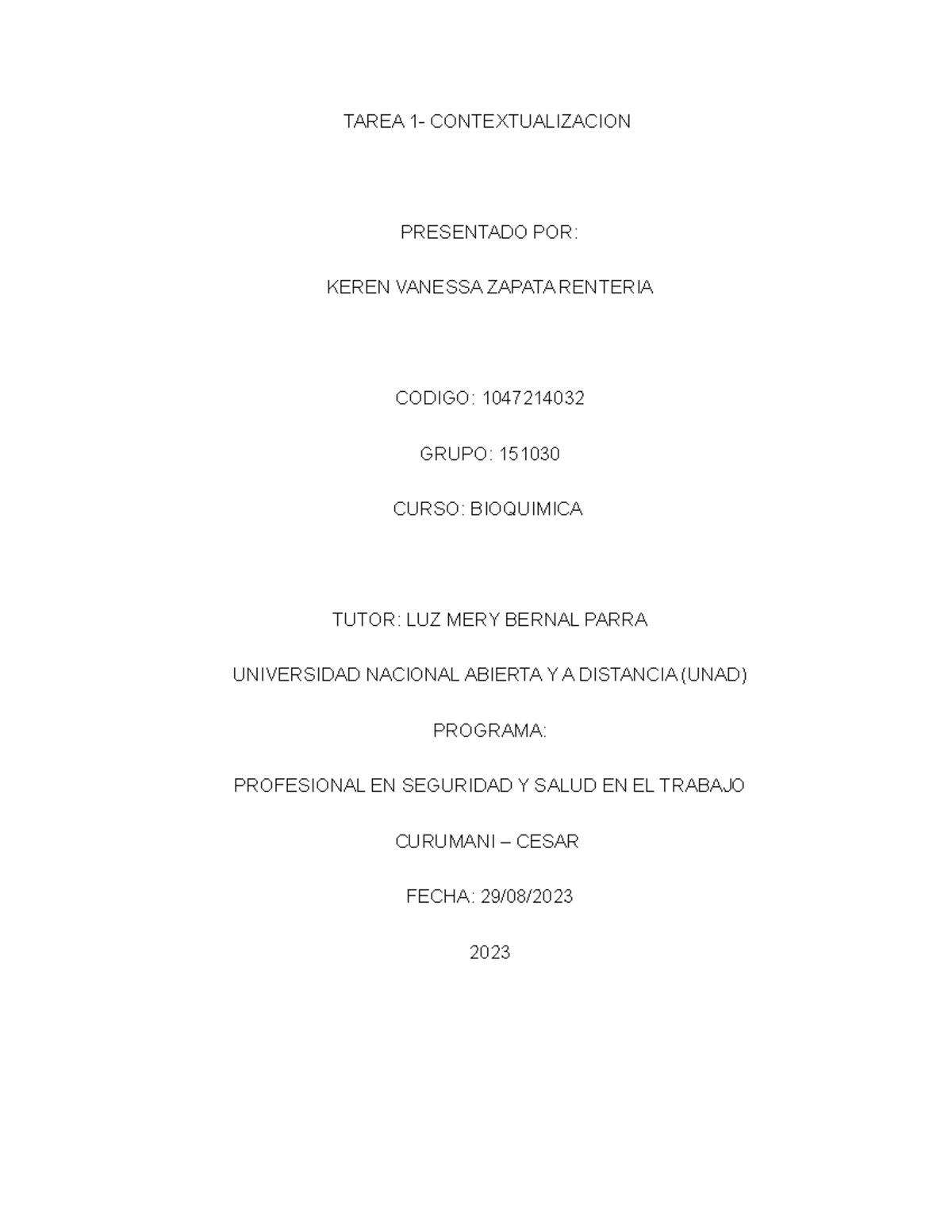 Tarea 1 Contextualización Keren vanessa zapata R TAREA 1