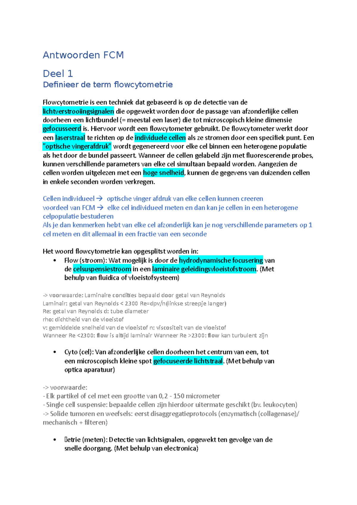 Antwoorden FCM - FCM - Antwoorden FCM Deel 1 Definieer de term ...
