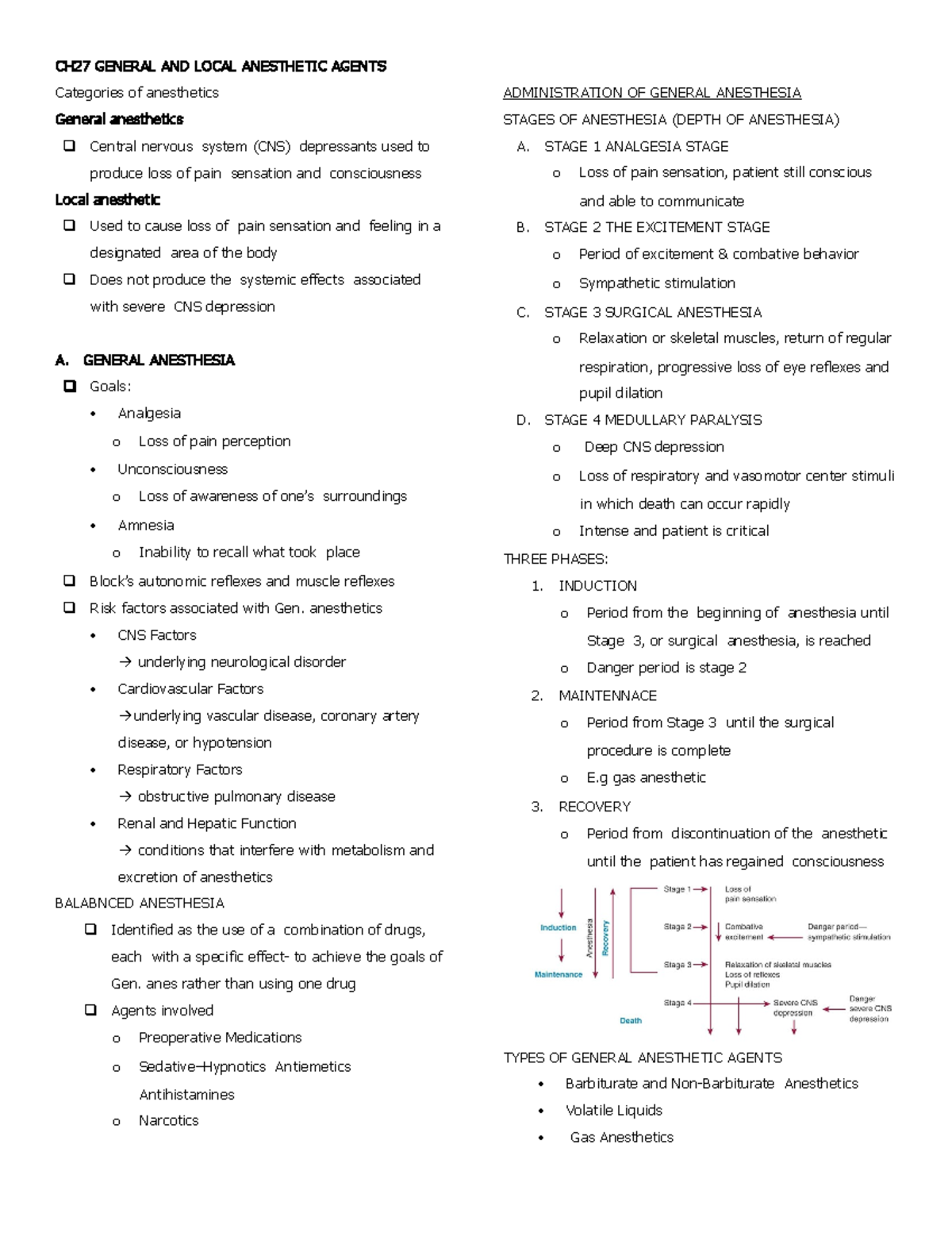 ch27-general-and-local-anesthetic-agents-ch-27-general-and-local