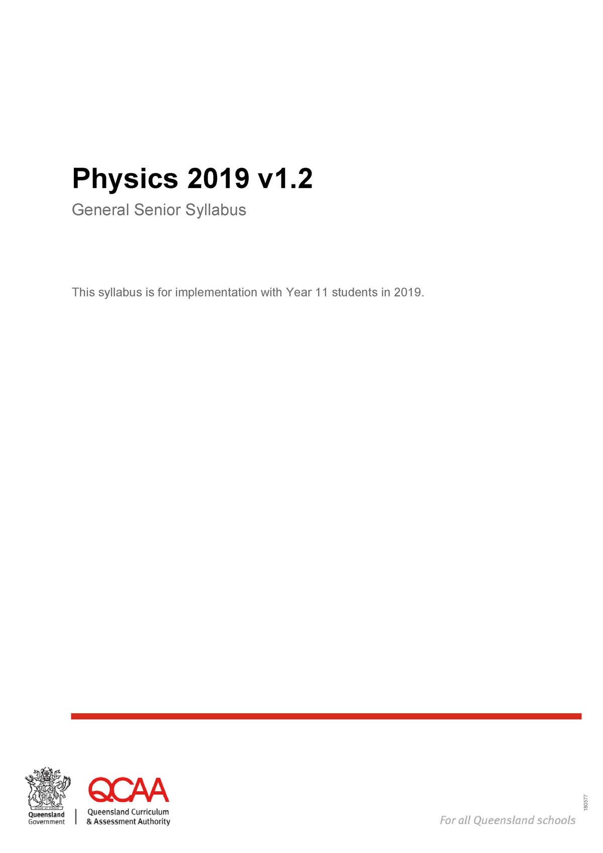 Physics Syllabus Units 3 And 4 - Physics 201 9 V1. 2 General Senior ...