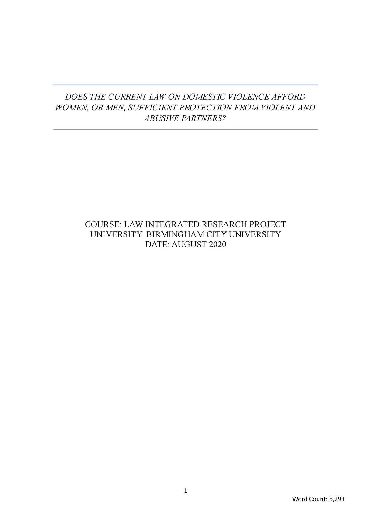 criminology dissertation pdf