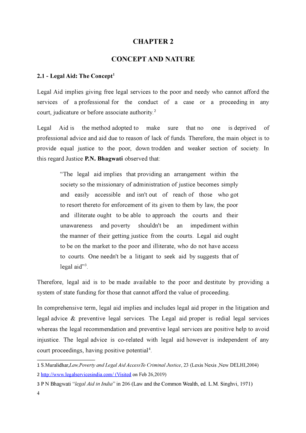 essay on free legal aid