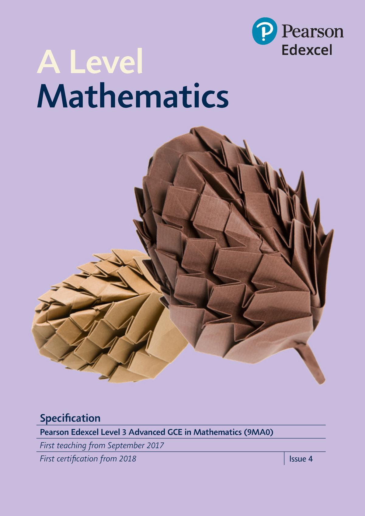 Edexcel A Level Maths Spec Specification Pearson Edexcel Level 3 