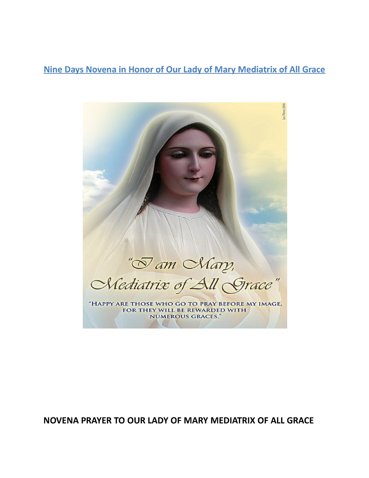 333152211- Ommag - Mary Mediatrix - Nine Days Novena in Honor of Our ...