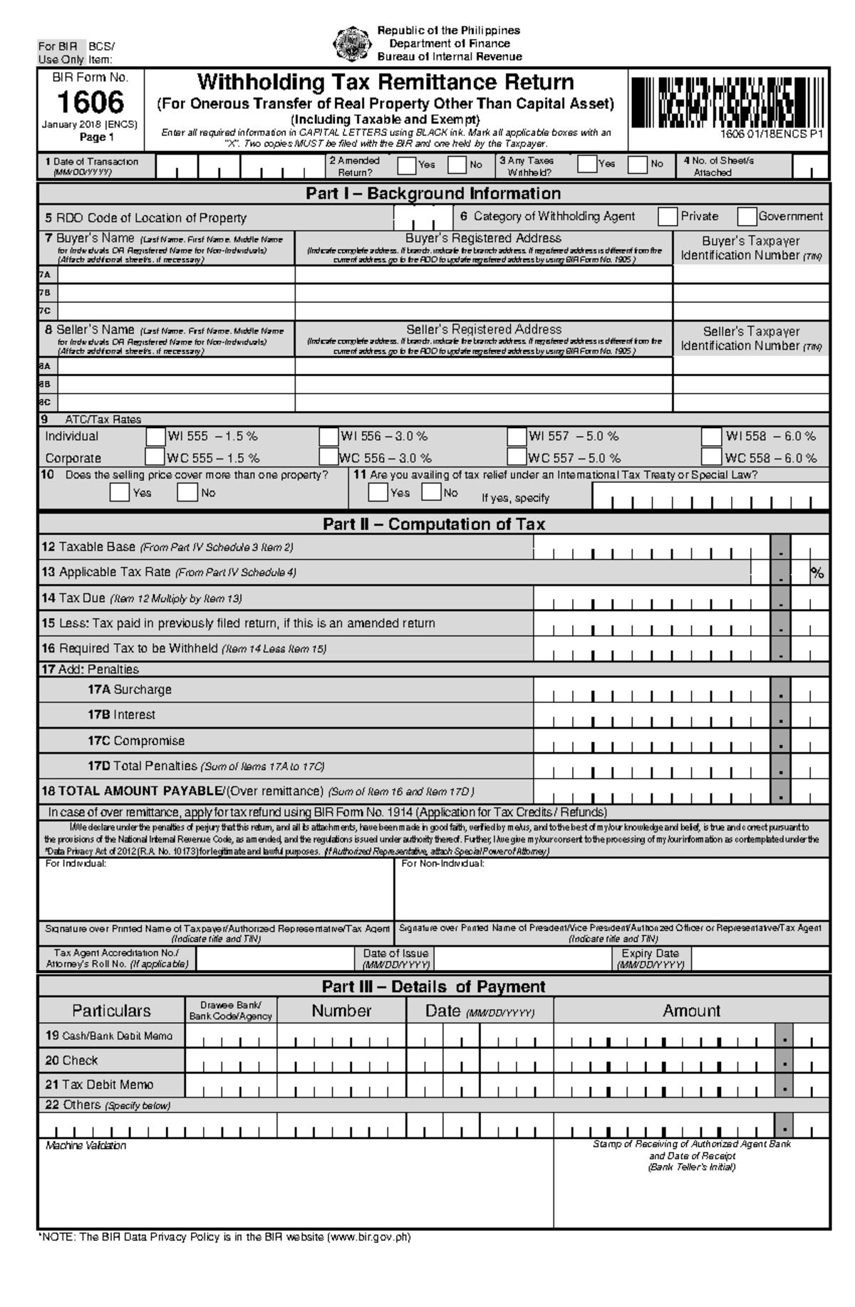 1606 Jan 2018 ENCS Final version - Part I – Background Information 5 ...