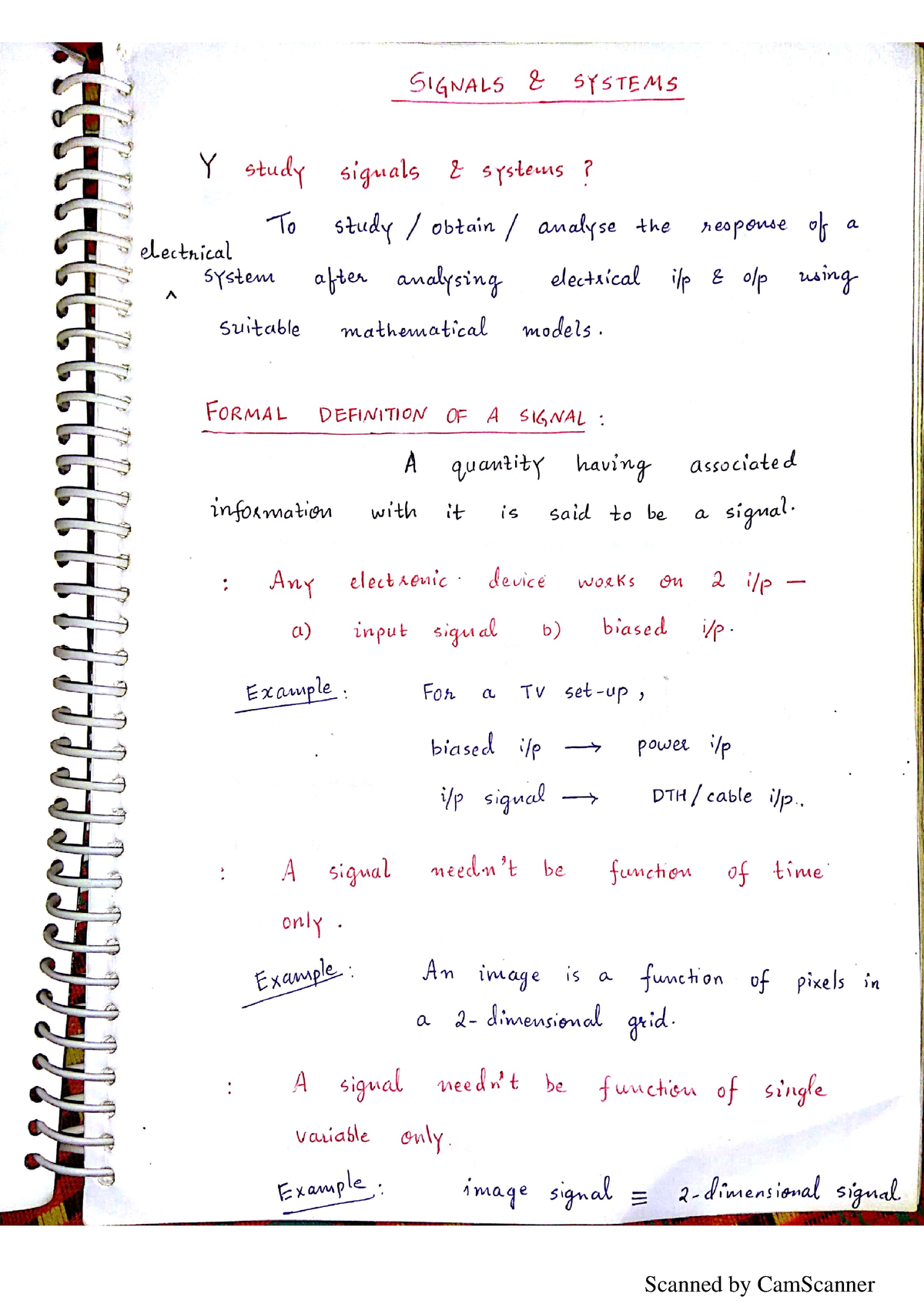 System And Signal Notes - B.tech - Studocu