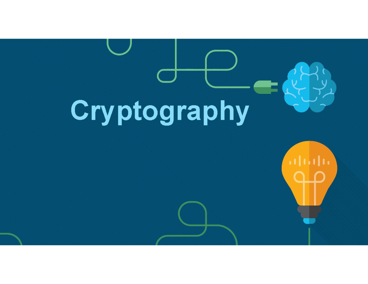 L8 cryptography - 1 Sami al-mashaqbeh Cryptography Cryptography ...