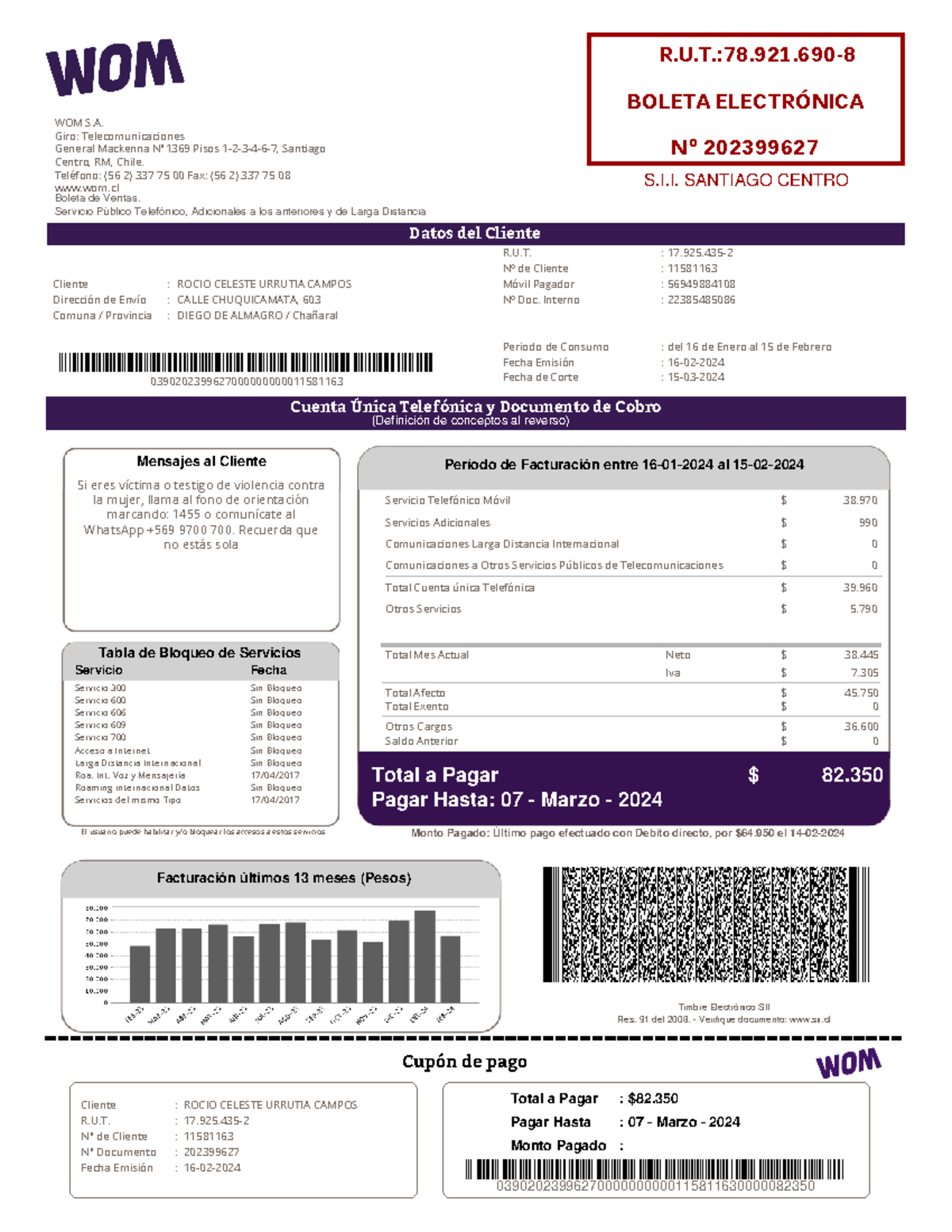 Pdf 1710793541364 - Timbre Electrónico SII Res. 91 del 2008 ...
