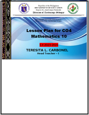 DLL-WEEK-11 - lesson plan - DAILY LESSON LOG 2023- 2024 School ANTONIO ...