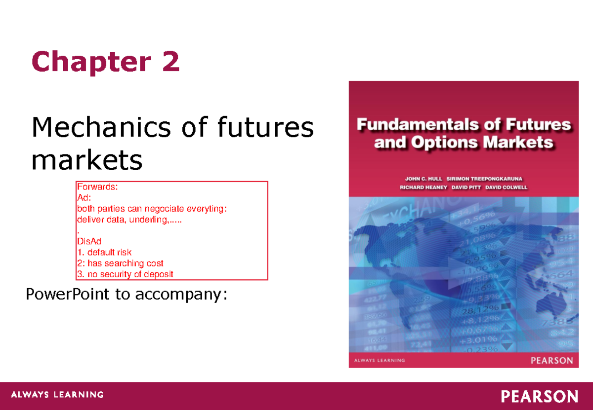 Ch2 PPT Hull Fundamentals - Chapter 2 Mechanics of futures markets ...