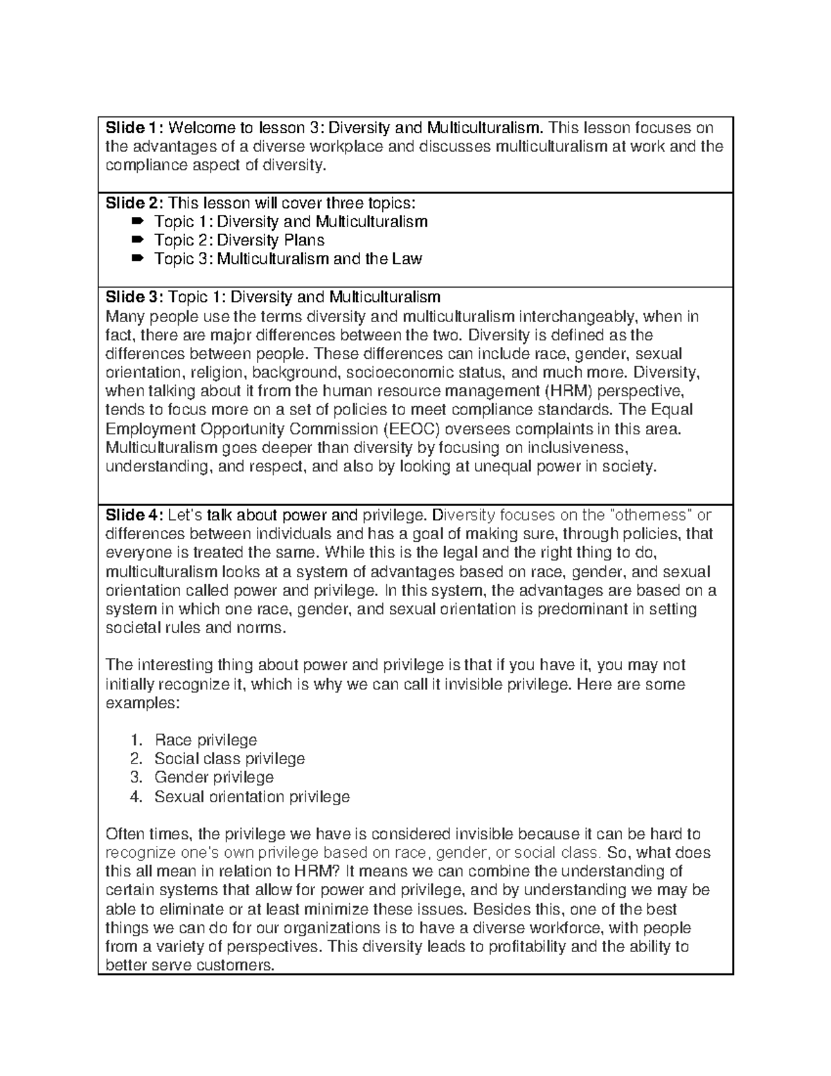 Lesson 3 script - lecture notes - Slide 1: Welcome to lesson 3 ...