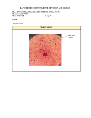 4. BIO122 LAB Report Template WITH Cover - BIO HISTOLOGY OF CELLS AND ...