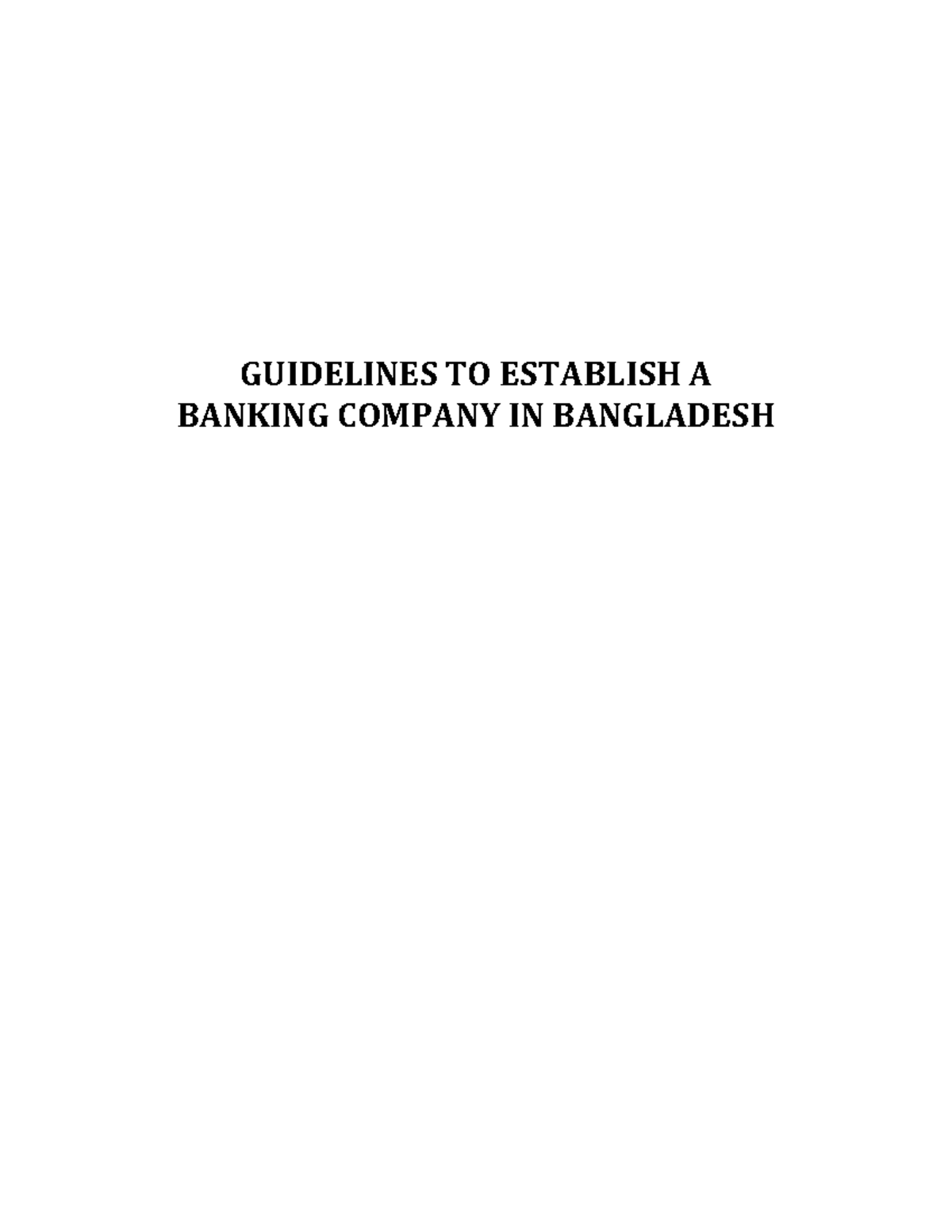 New-bank-guidelines - New-bank-guidelines For BD Company - GUIDELINES ...