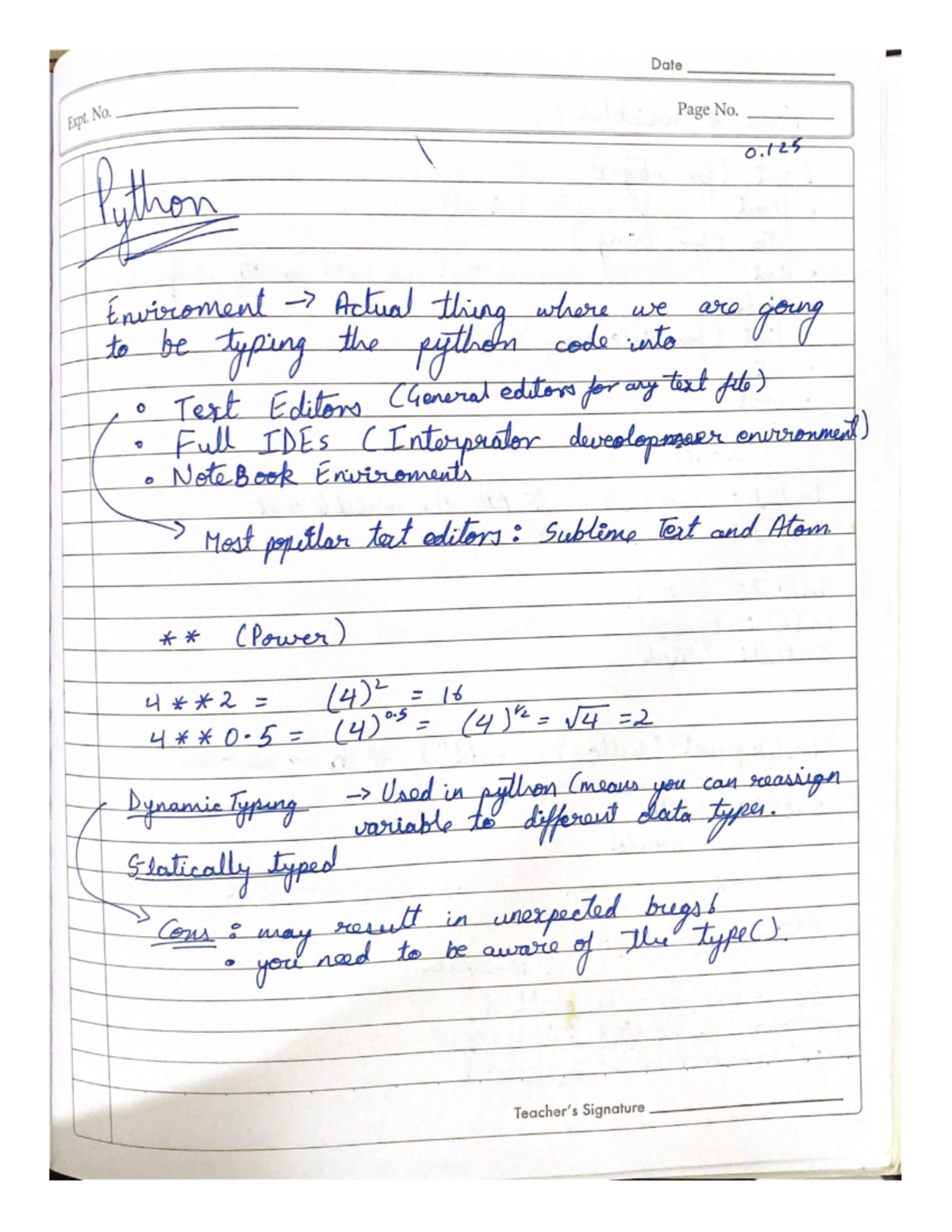 Python notes - basic Computer Engineering - Studocu