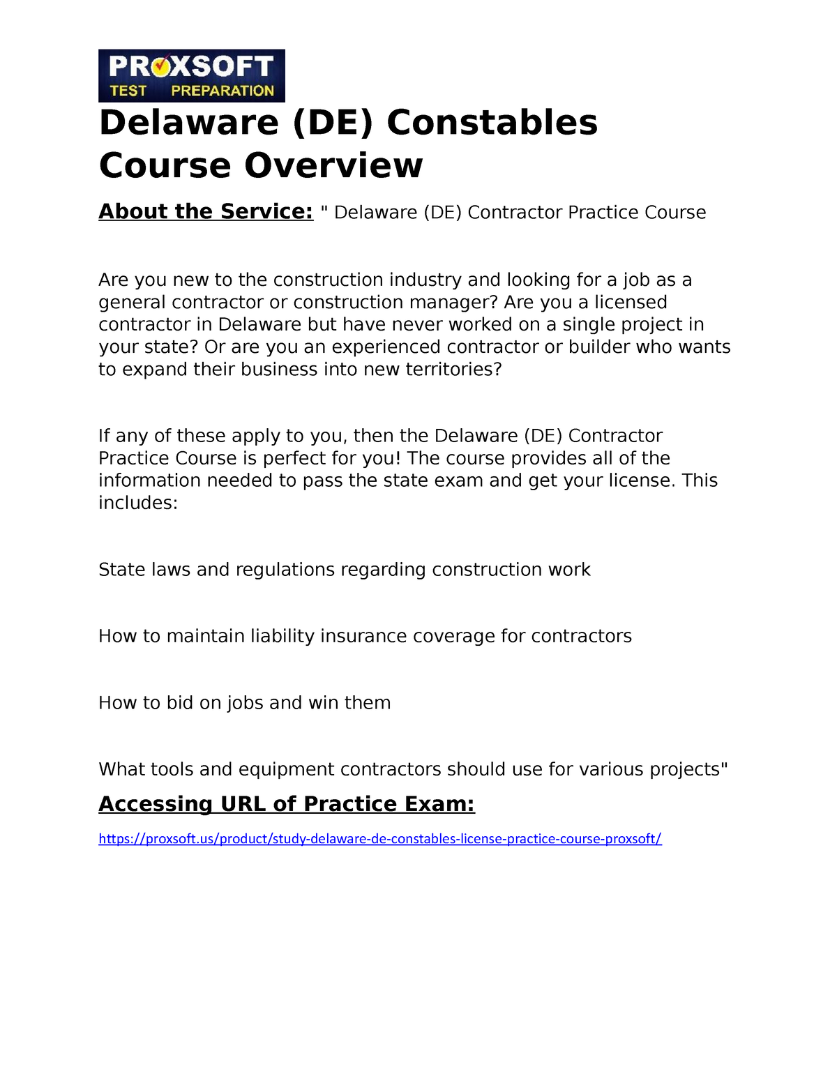 Delaware DE Contractor Practice Course This Includes State Laws   Thumb 1200 1553 