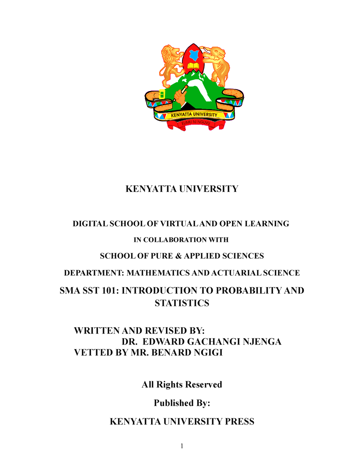 kenyatta university dissertations