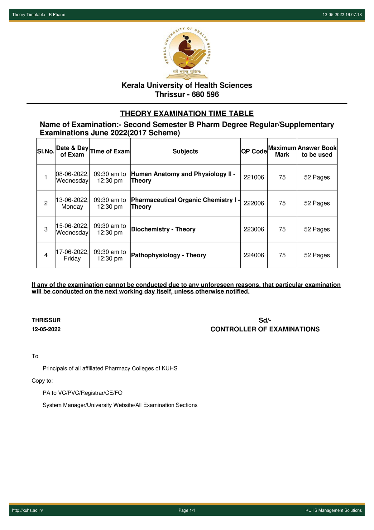 2sembpharm t Notes Theory Timetable B Pharm 12 05 2022 16 07