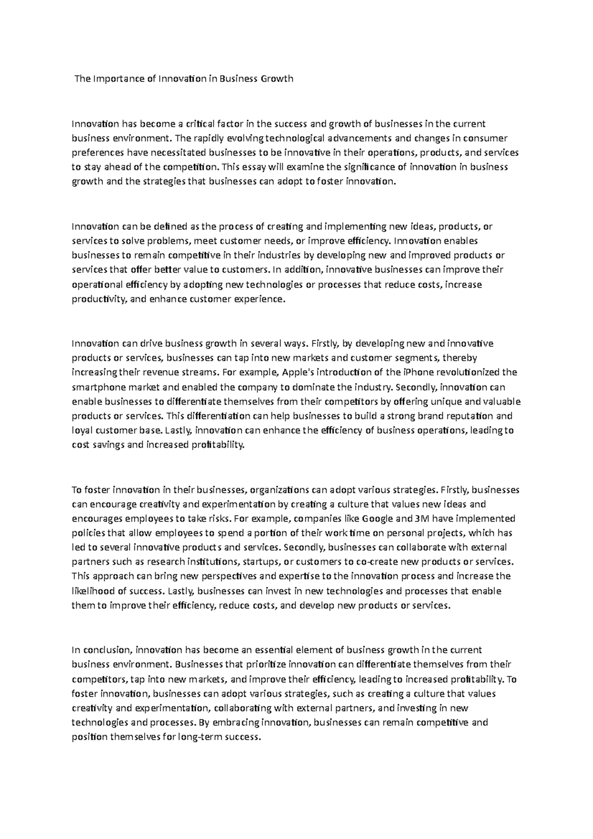 Dokumen (139) - The Importance of Innovation in Business Growth ...