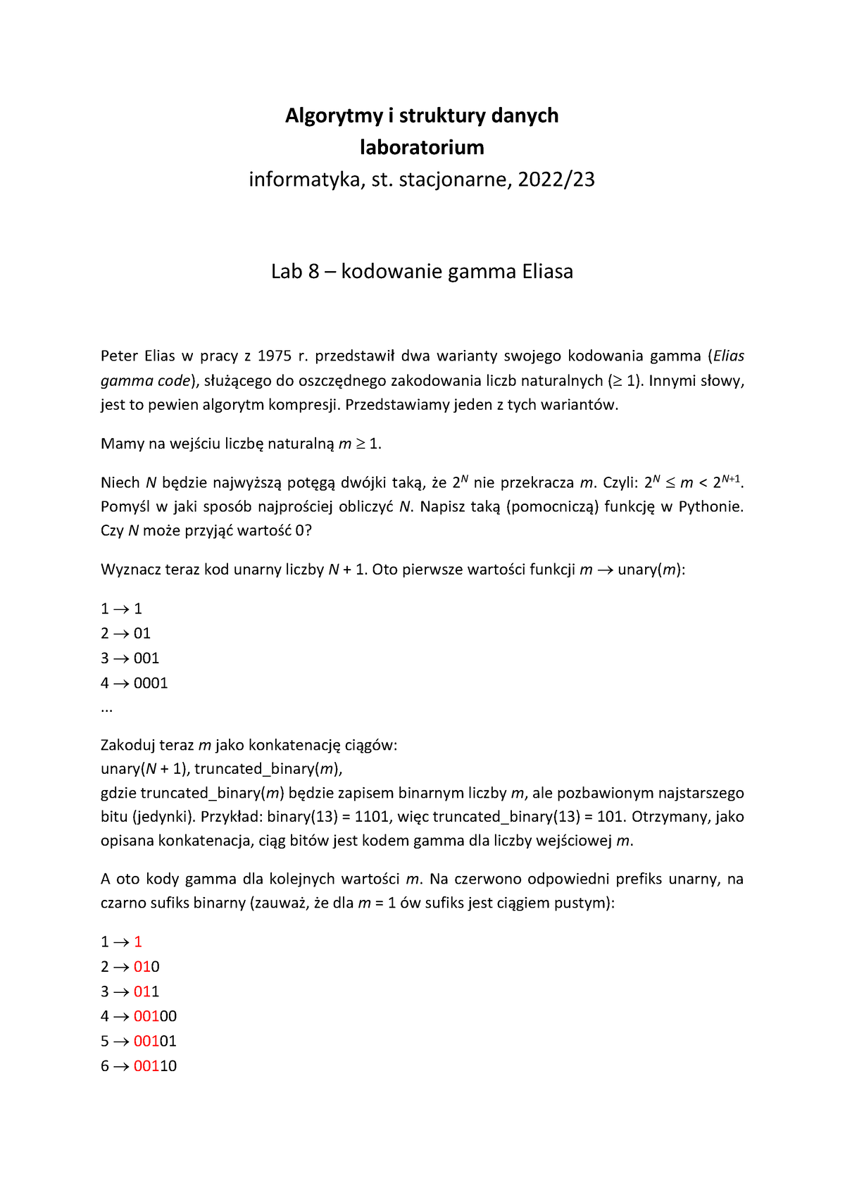 Ai SD-lab08 - Instrukcja Laboratoryjna - Algorytmy I Struktury Danych ...