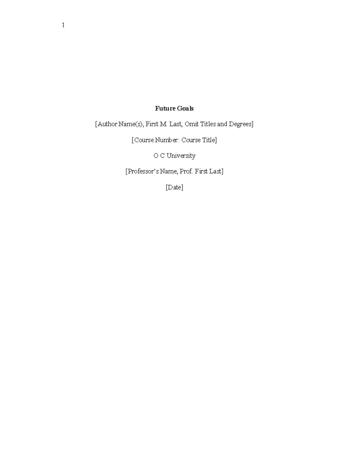 #FO617B2FB7D84 - Assignment - 1 Future Goals [Author Name(s), First M ...