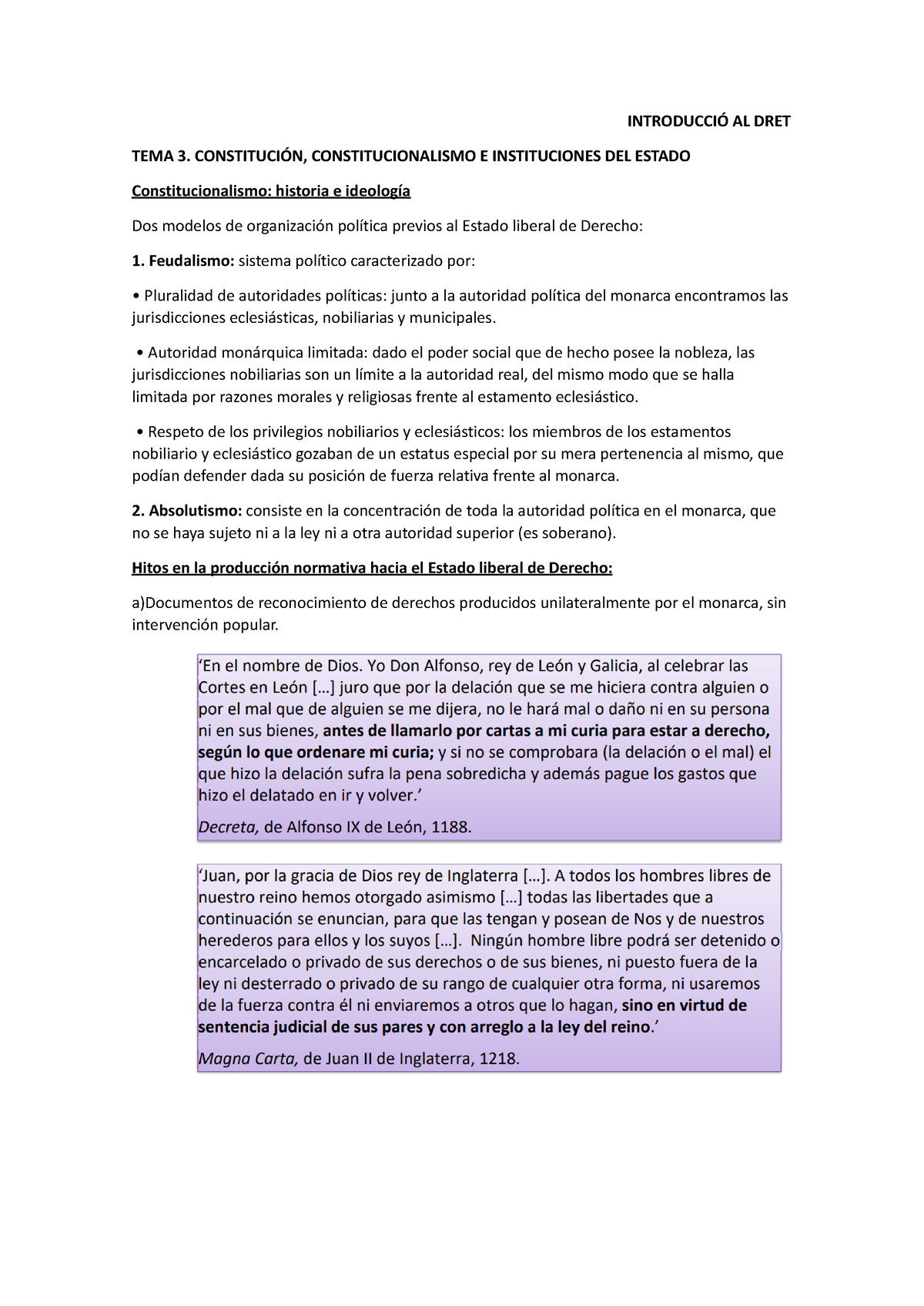 Apuntes Tema 3 Introducción Al Derecho - INTRODUCCIÓ AL DRET TEMA 3 ...