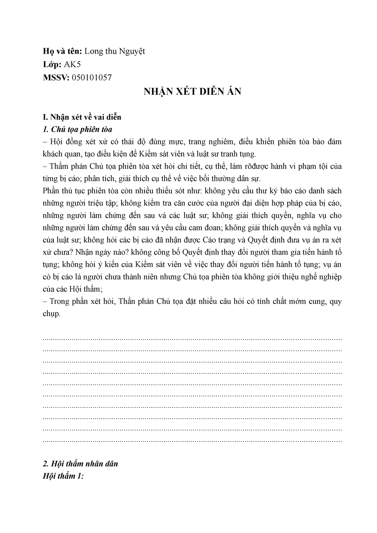 Nhận Xét Diễn Án: Những Tiêu Chí Quan Trọng Để Đánh Giá Chính Xác