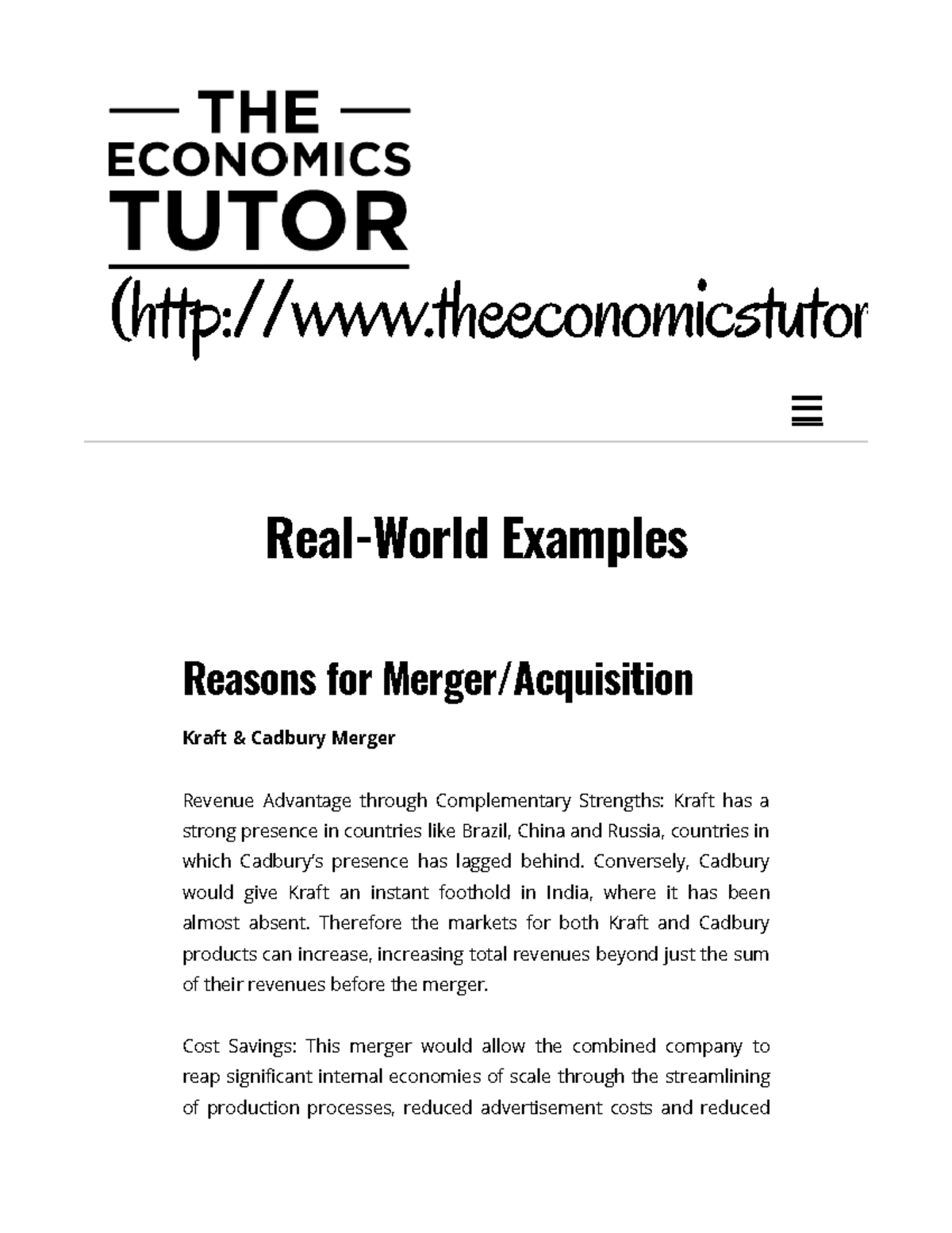 Real Life Examples 1 Useful Notes Real World Examples Reasons For 