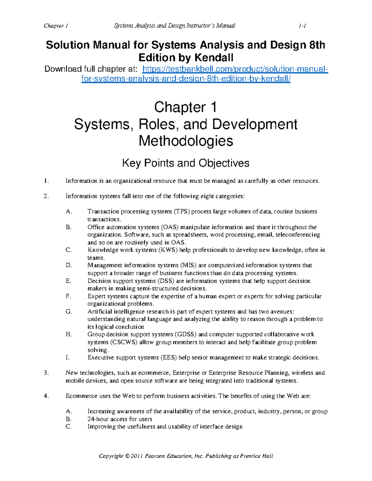 655891115 Solution Manual For Systems Analysis And Design 8th Edition ...