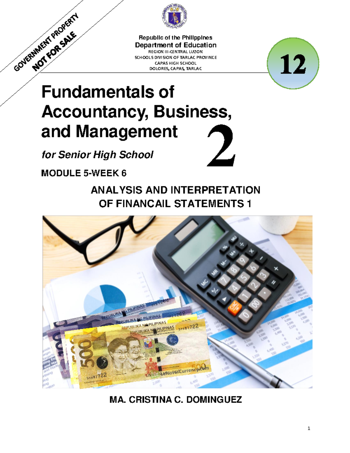 FABM2-Mod5-W6 - notes for you - Department of Education REGION III ...