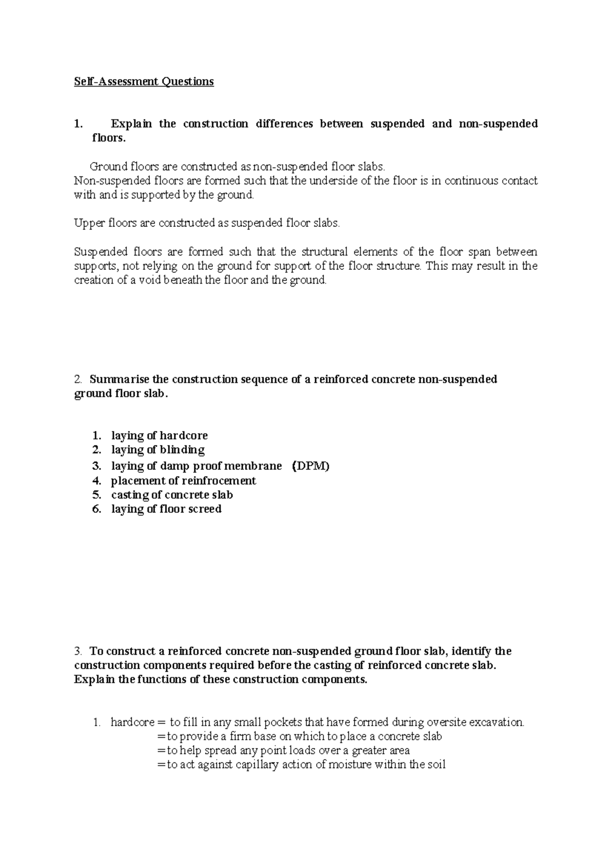 Ct tutorial SelfAssessment Questions Explain the construction