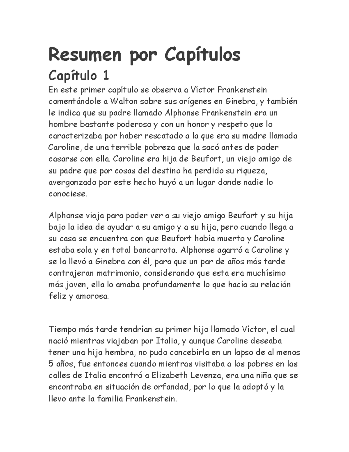 Resumen Por Capitulos Frankestein Resumen Por Capitulos Capitulo 1 En Este Primer Capitulo Se Studocu