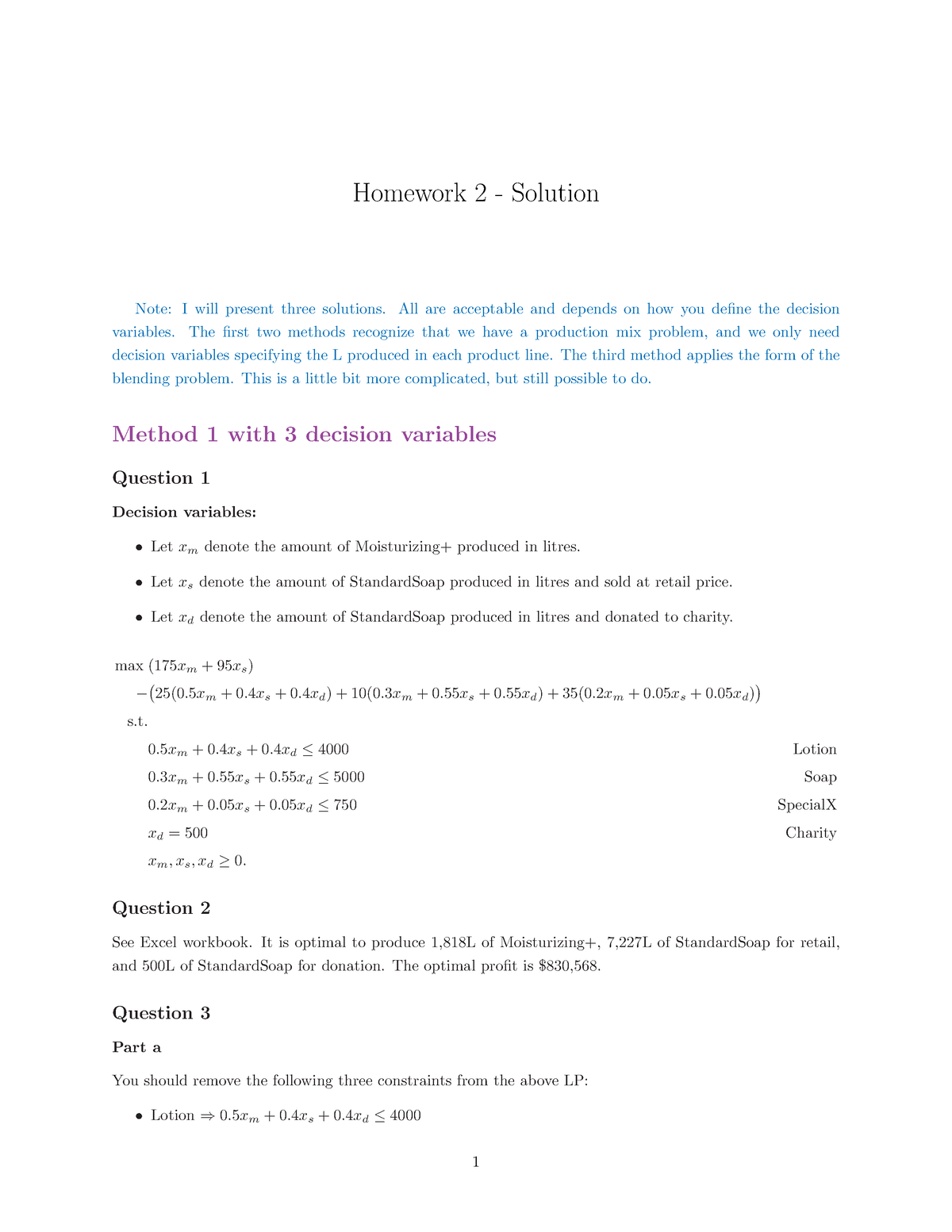 Homework 2 Suggested Answers - Homework 2 - Solution Note: I Will ...