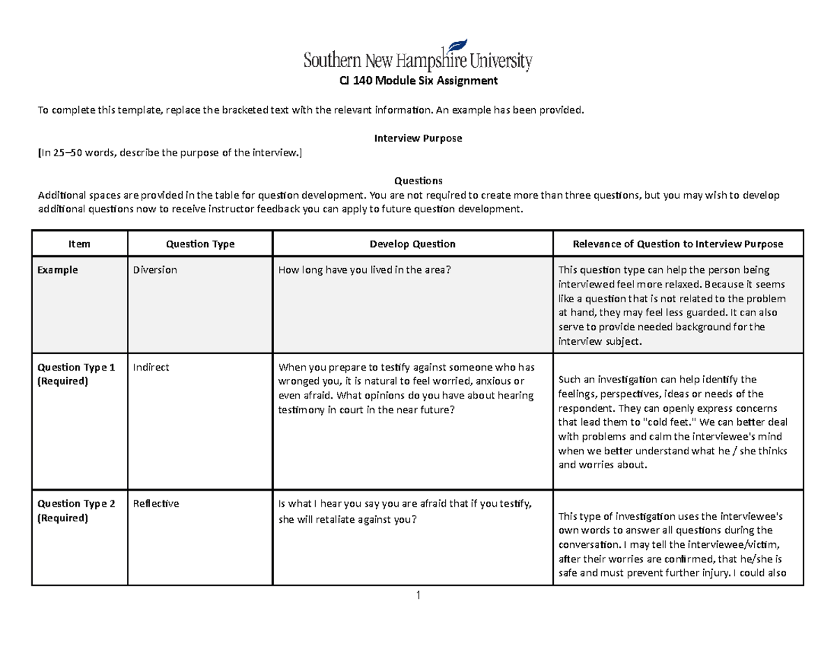 CJ 140 Module Six Assignment(edited) - CJ 140 Module Six Assignment To ...