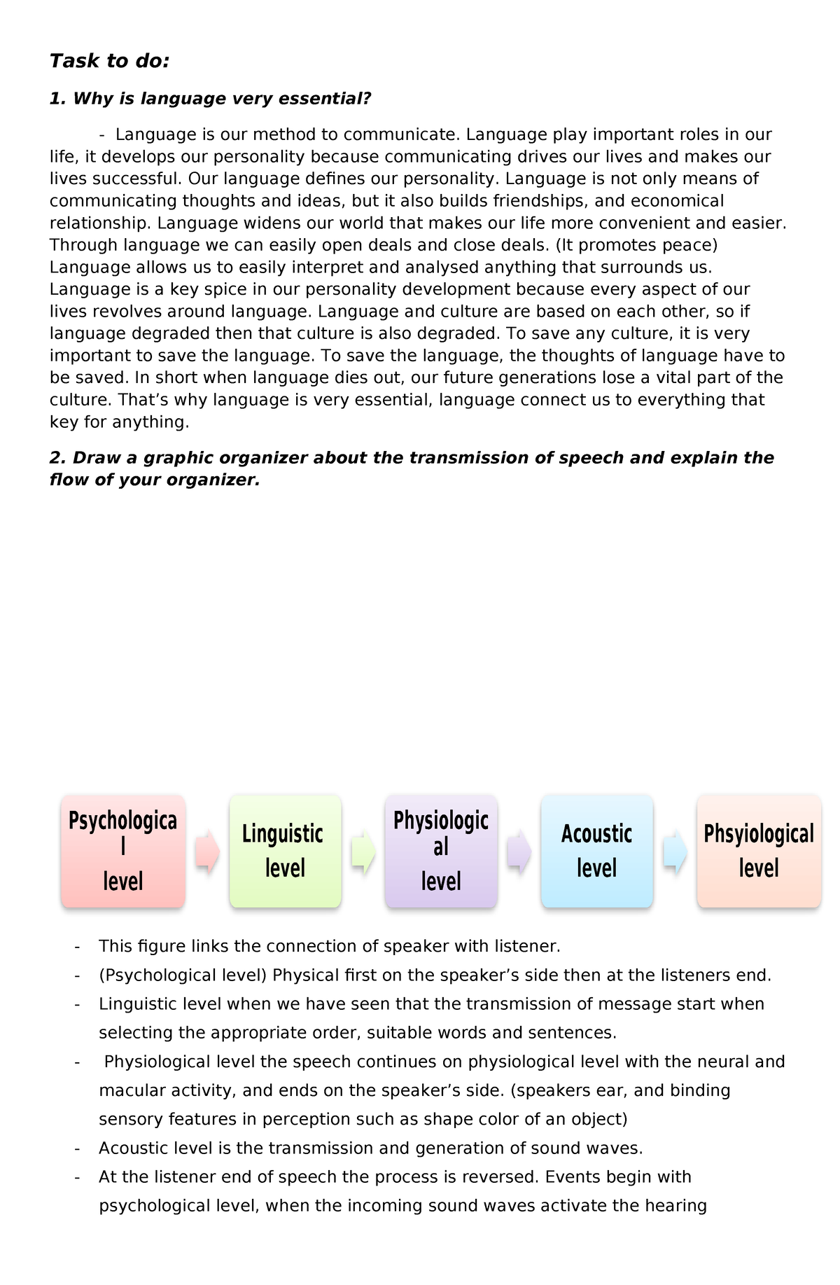 Task to do ELT new - ELT SUBJECT LECTURE and ANSWER - Task to do: 1 ...