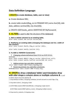 Sql Sql Queries Dbms Int 306 Lpu Studocu