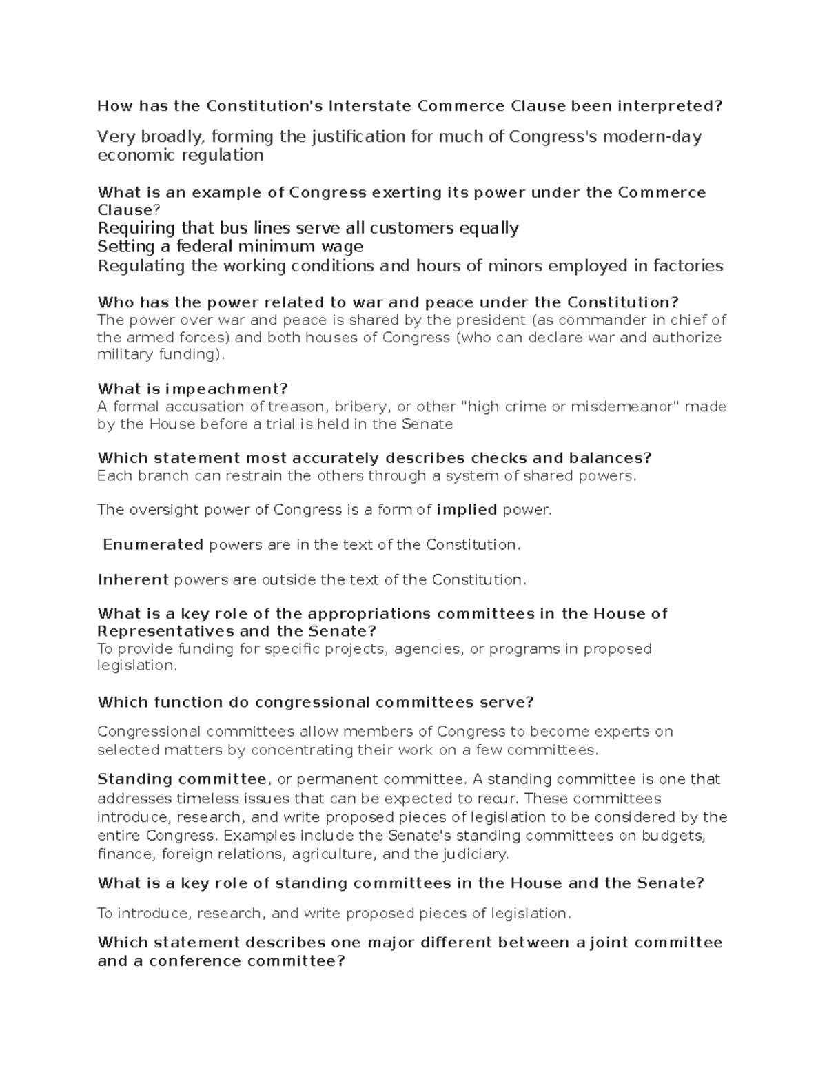 C969 WGU - How has the Constitution's Interstate Commerce Clause been ...
