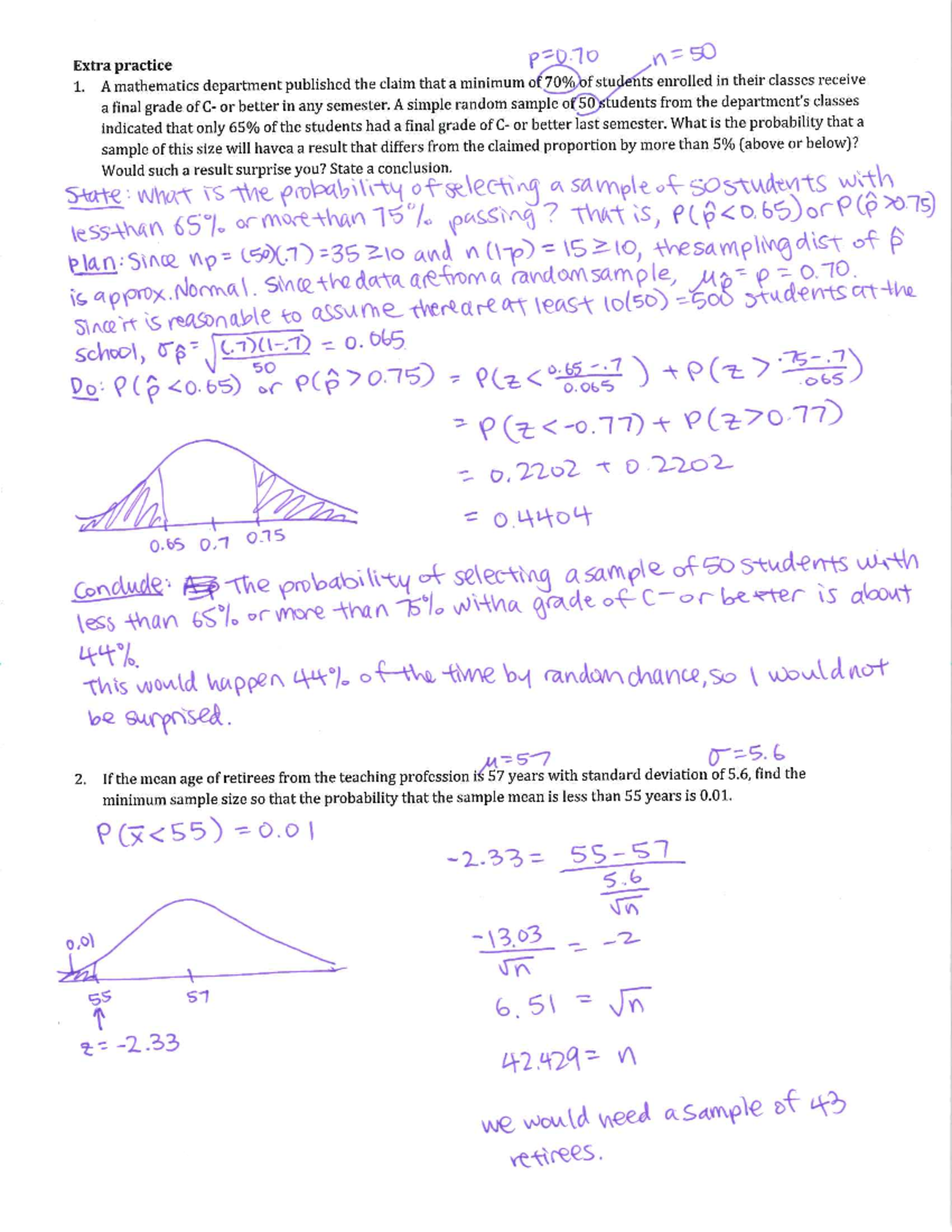 Ch+7+extra+practice ans - MATH 352 - Studocu